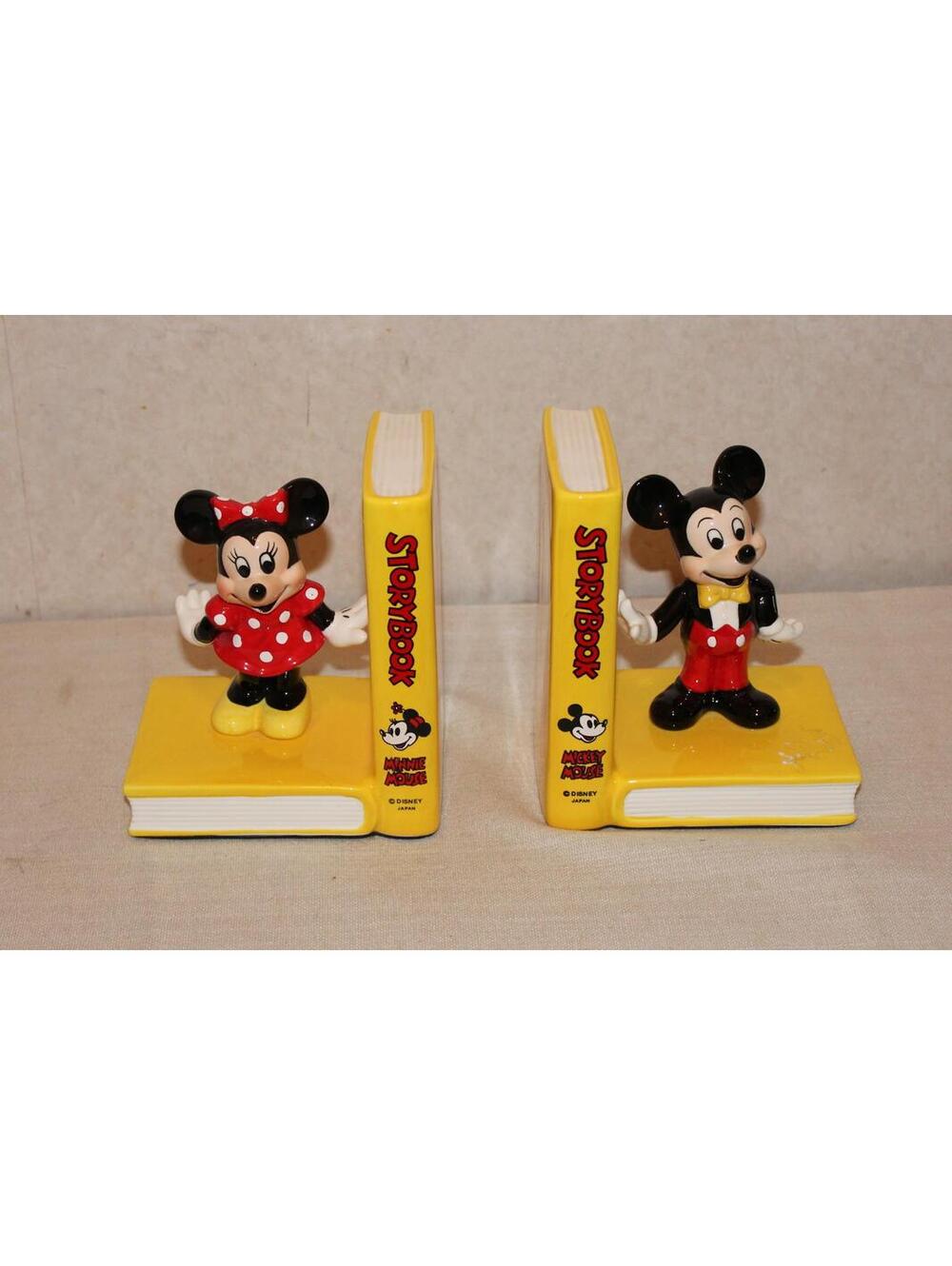 Disney Mickey and Minnie Mouse Yellow Storybook Bookends